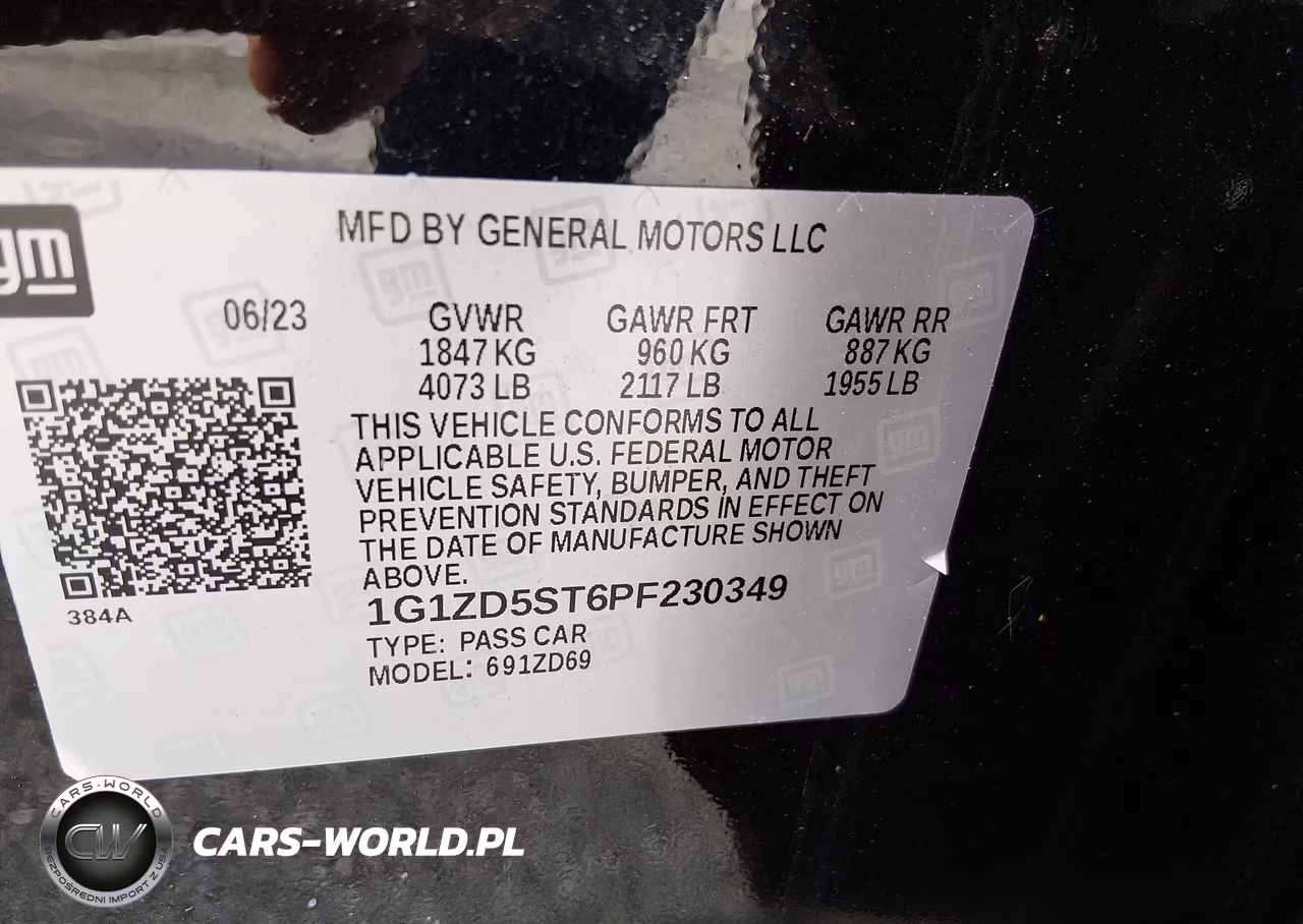 2023 Chevrolet Malibu Fwd 1Lt VIN:1G1ZD5ST6PF230349 - 9