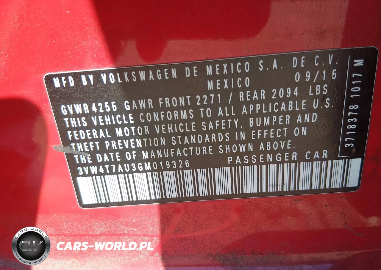 2016 Volkswagen Golf Gti S 4-Door VIN:3VW4T7AU3GM019326 - 9