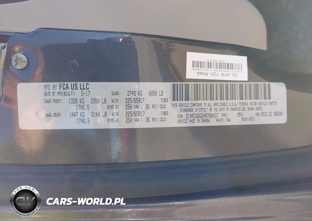 2017 Dodge Grand Caravan Se VIN:2C4RDGBG2HR780437 - 9