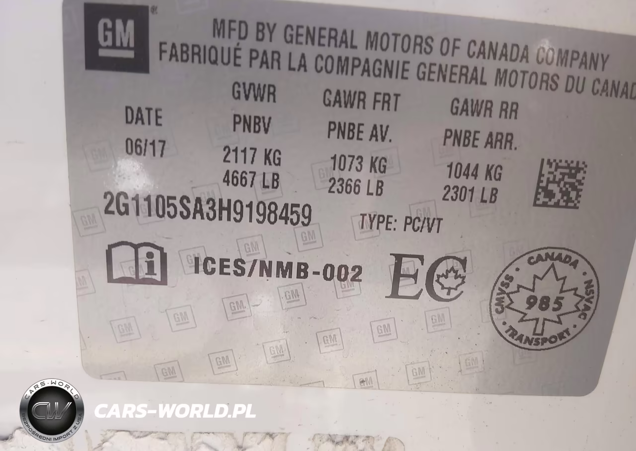 2017 Chevrolet Impala Lt VIN:2G1105SA3H9198459 - 9