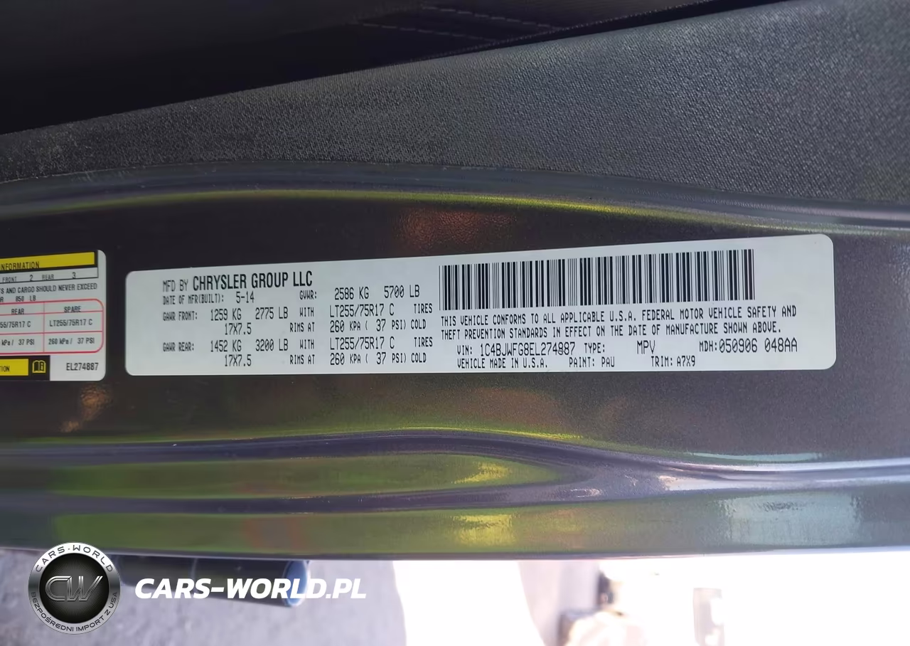 2014 Jeep Wrangler Unlimited Rubicon VIN:1C4BJWFG8EL274887 - 9