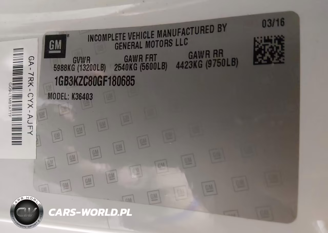 2016 Chevrolet Silverado 3500Hd Chassis Lt VIN:1GB3KZC80GF180685 - 9