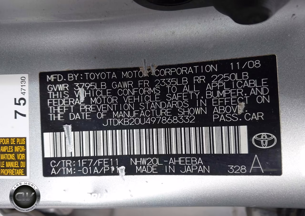 2009 Toyota Prius VIN:JTDKB20U497868332 - 9
