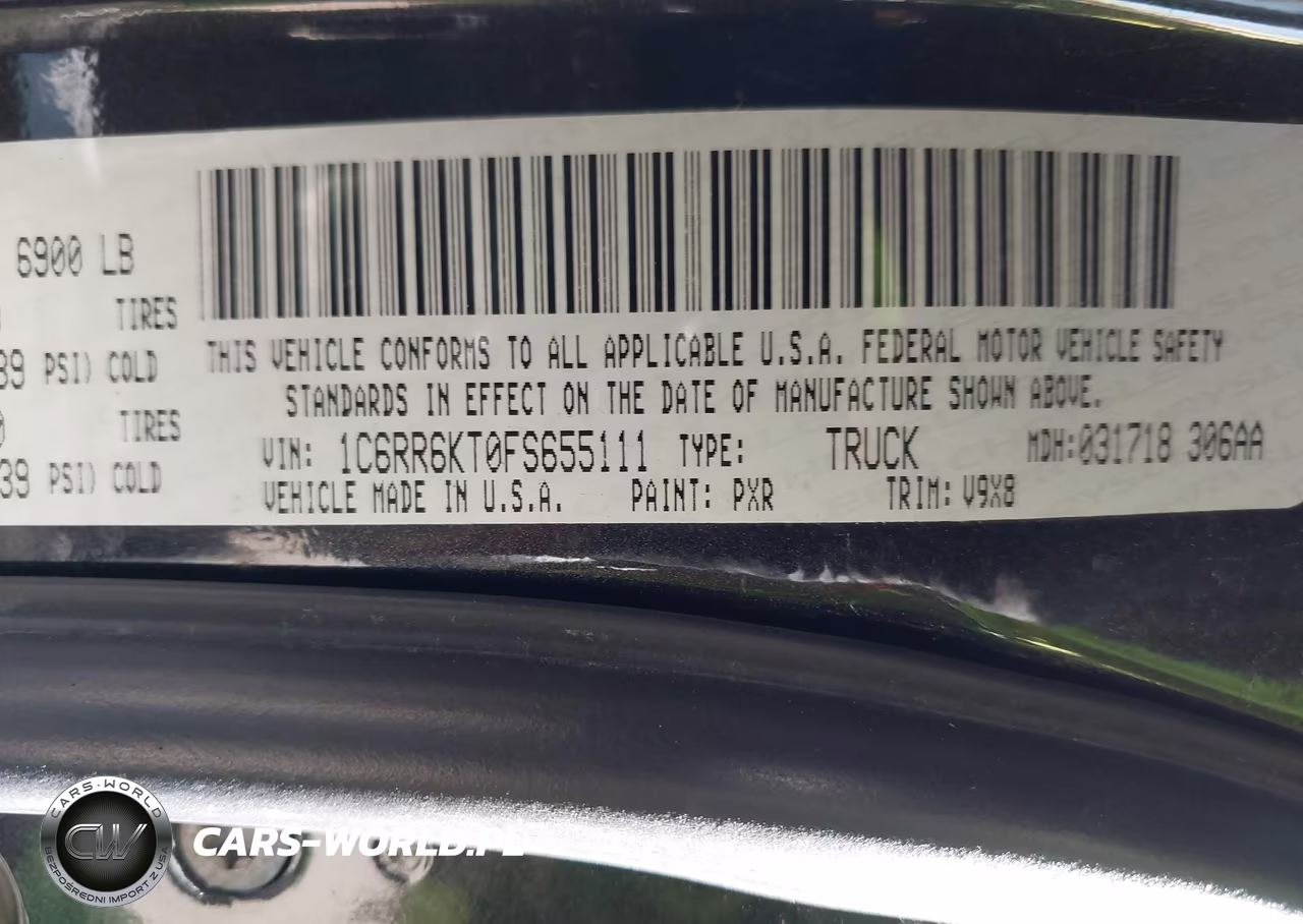 2015 Ram 1500 Express VIN:1C6RR6KT0FS655111 - 9