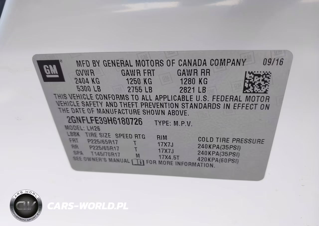 2017 Chevrolet Equinox Lt VIN:2GNFLFE39H6180726 - 9
