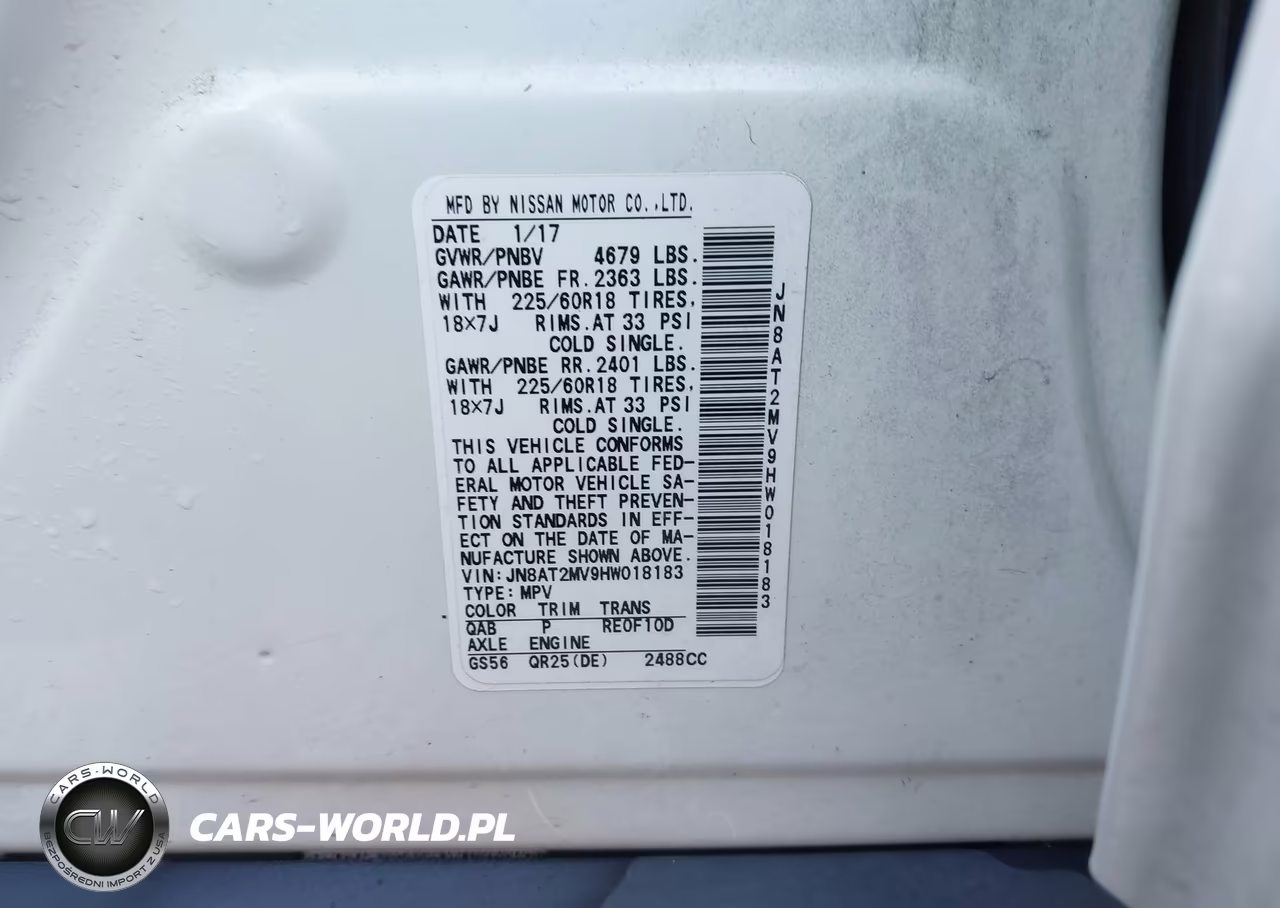2017 Nissan Rogue Sl VIN:JN8AT2MV9HW018183 - 9