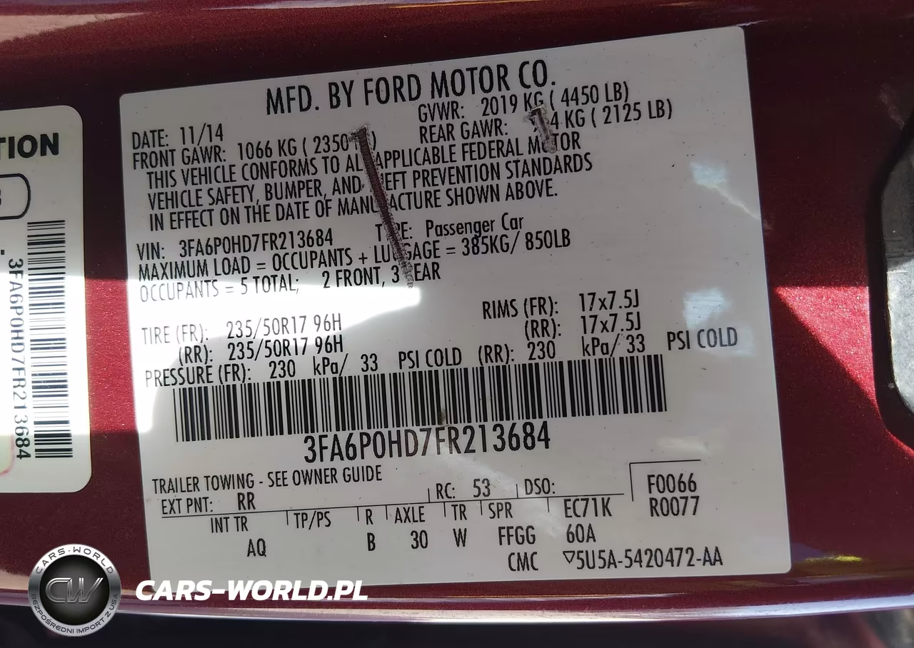 2015 Ford Fusion Se VIN:3FA6P0HD7FR213684 - 9
