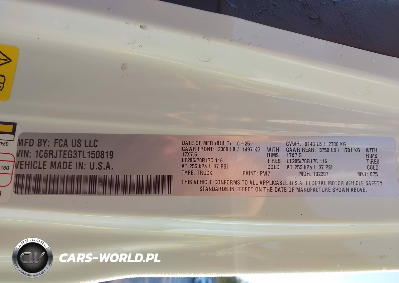 2026 Jeep Gladiator Mojave 4X4 VIN:1C6RJTEG3TL150819 - 9
