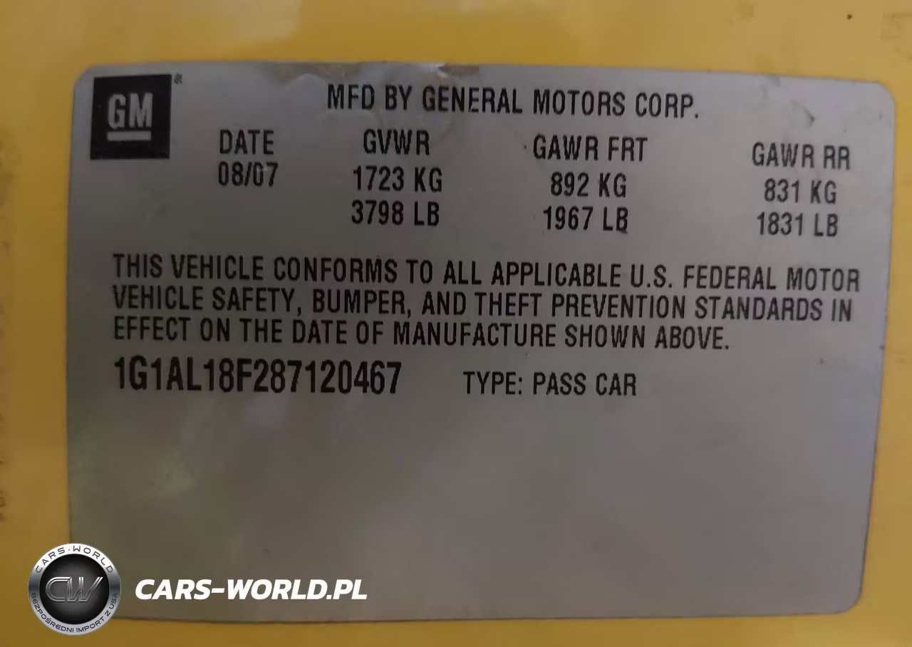 2008 Chevrolet Cobalt Lt VIN:1G1AL18F287120467 - 9