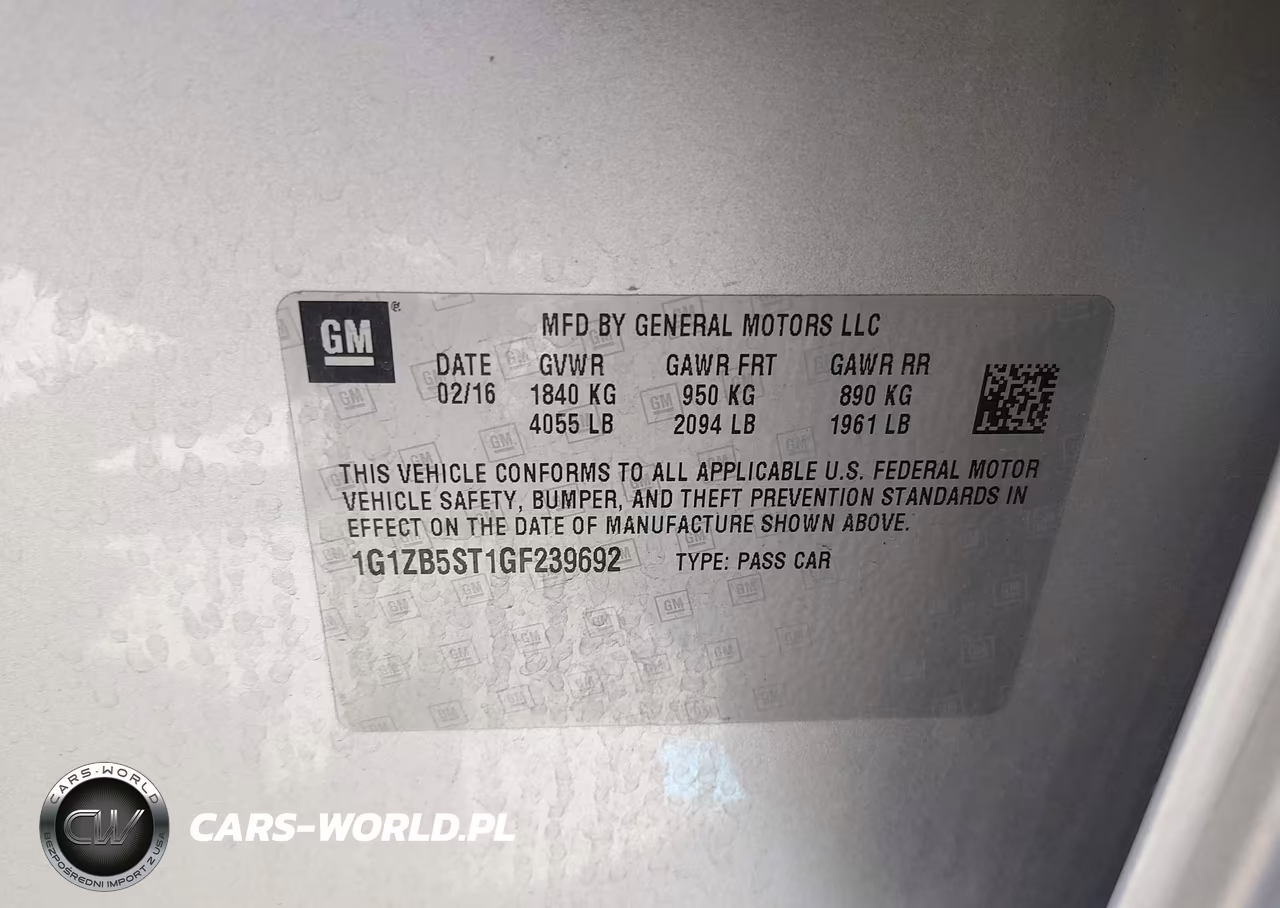 2016 Chevrolet Malibu Ls VIN:1G1ZB5ST1GF239692 - 9
