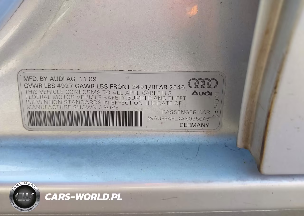 2010 Audi A4 2.0T Premium VIN:WAUFFAFLXAN035047 - 9