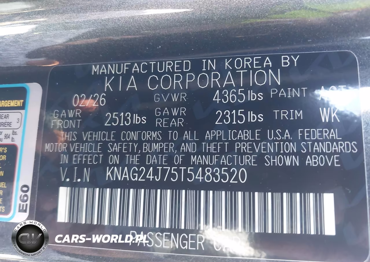 2026 Kia K5 Lxs Fwd VIN:KNAG24J75T5483520 - 9