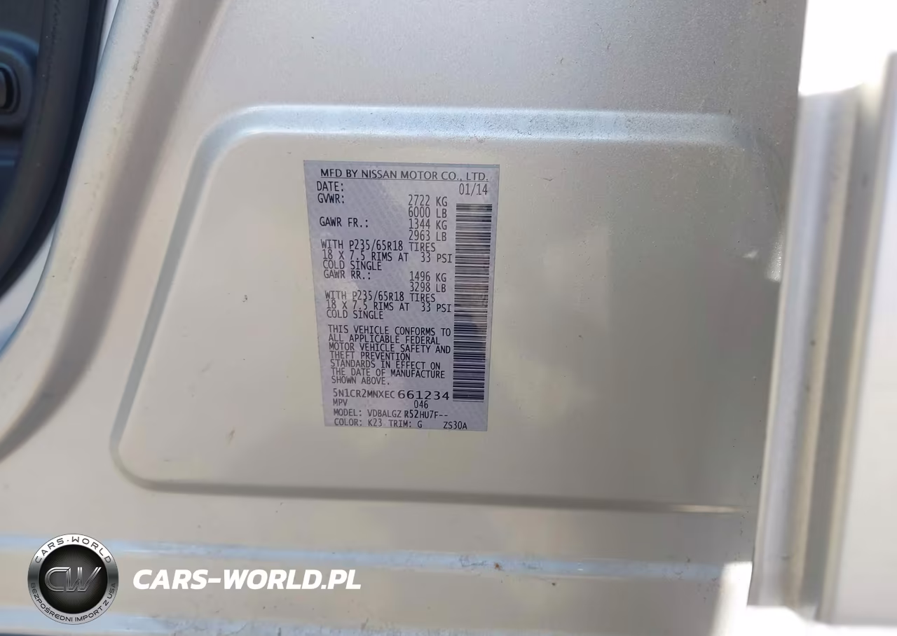 2014 Nissan Pathfinder Hybrid Sl VIN:5N1CR2MNXEC661234 - 9