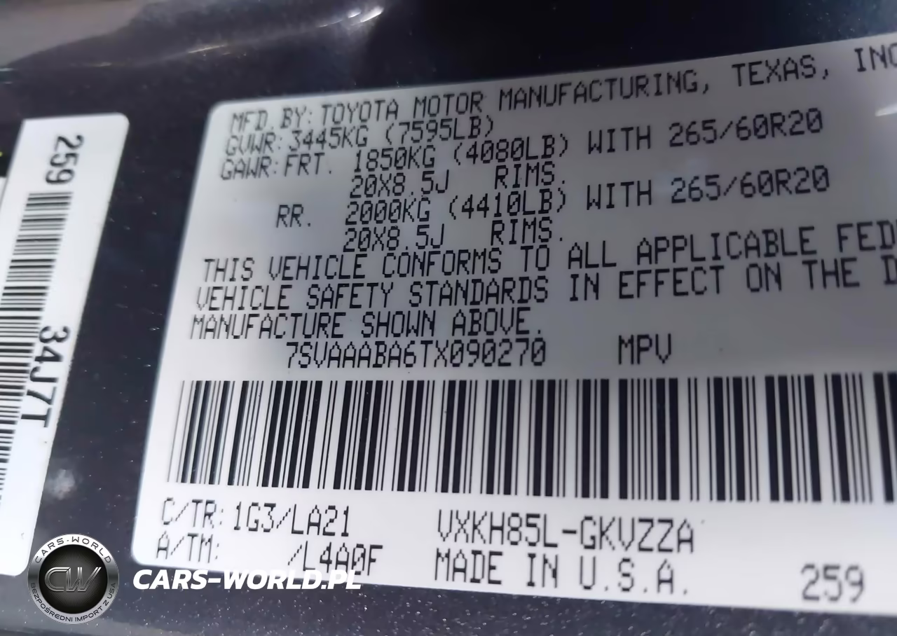2026 Toyota Sequoia Platinum VIN:7SVAAABA6TX090270 - 9