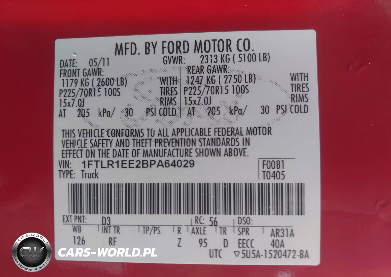 2011 Ford Ranger Xlt VIN:1FTLR1EE2BPA64029 - 9