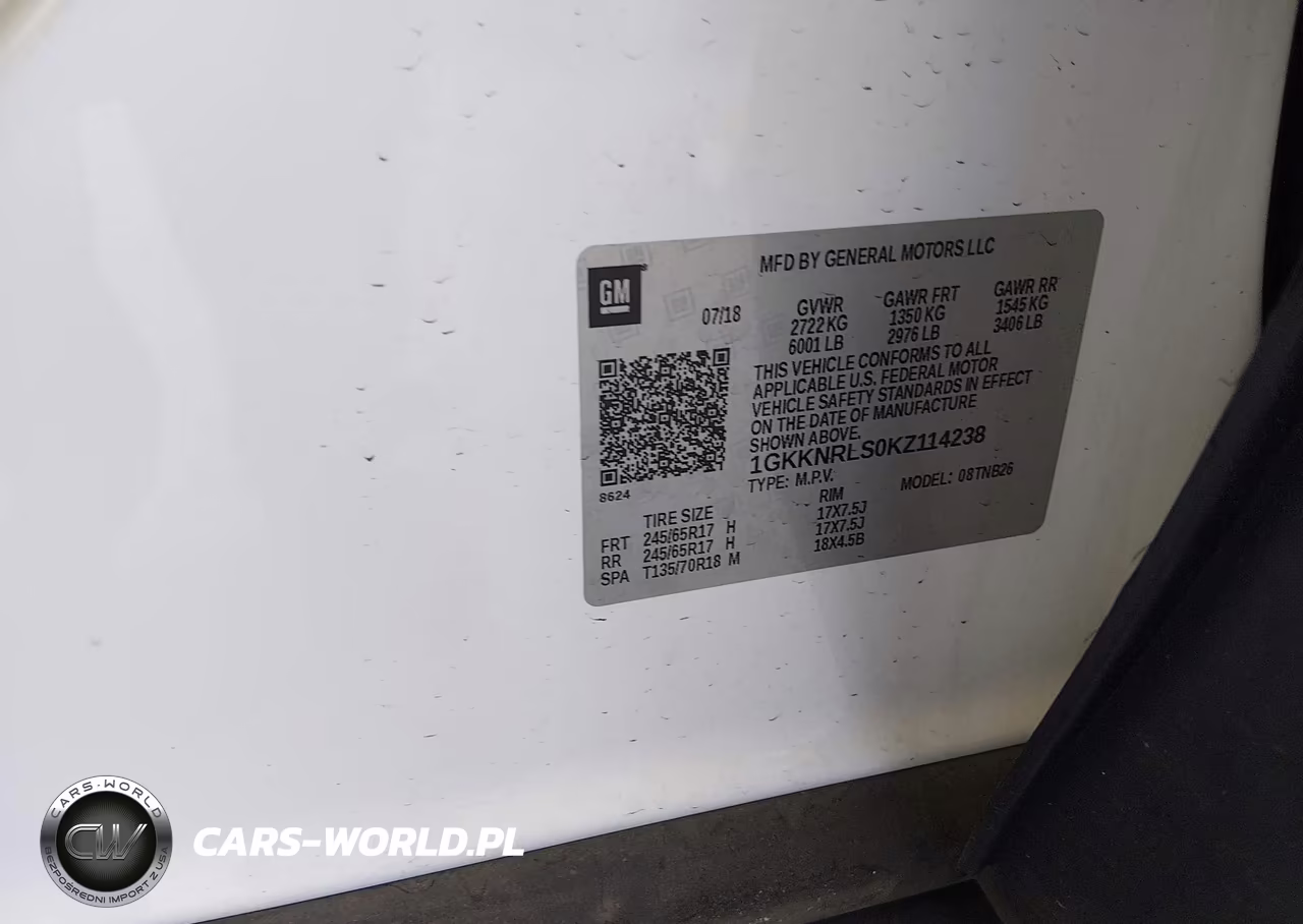 2019 GMC Acadia Sle-1 VIN:1GKKNRLS0KZ114238 - 9