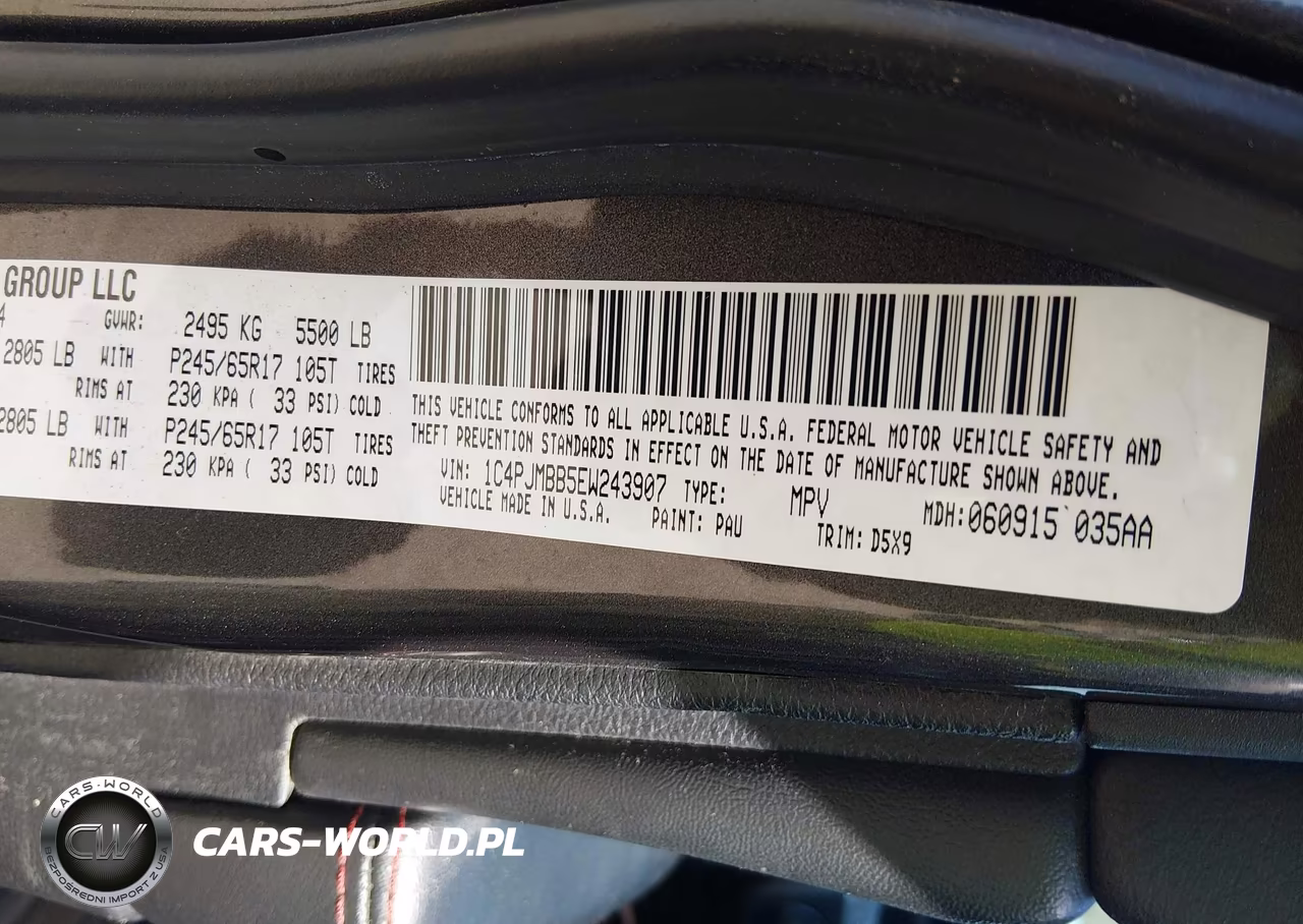 2014 Jeep Cherokee Trailhawk VIN:1C4PJMBB5EW243907 - 9