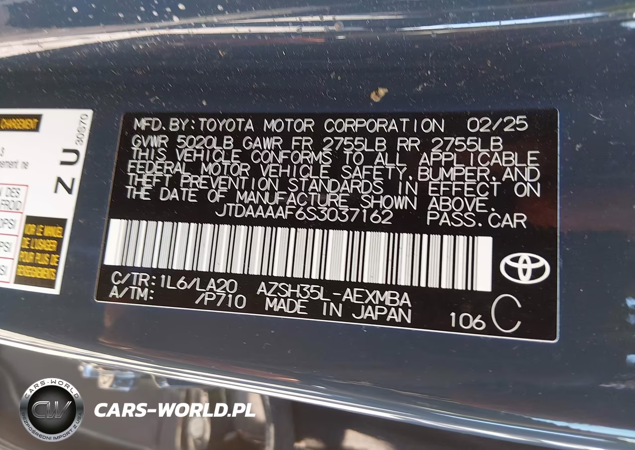 2025 Toyota Crown Xle VIN:JTDAAAAF6S3037162 - 9