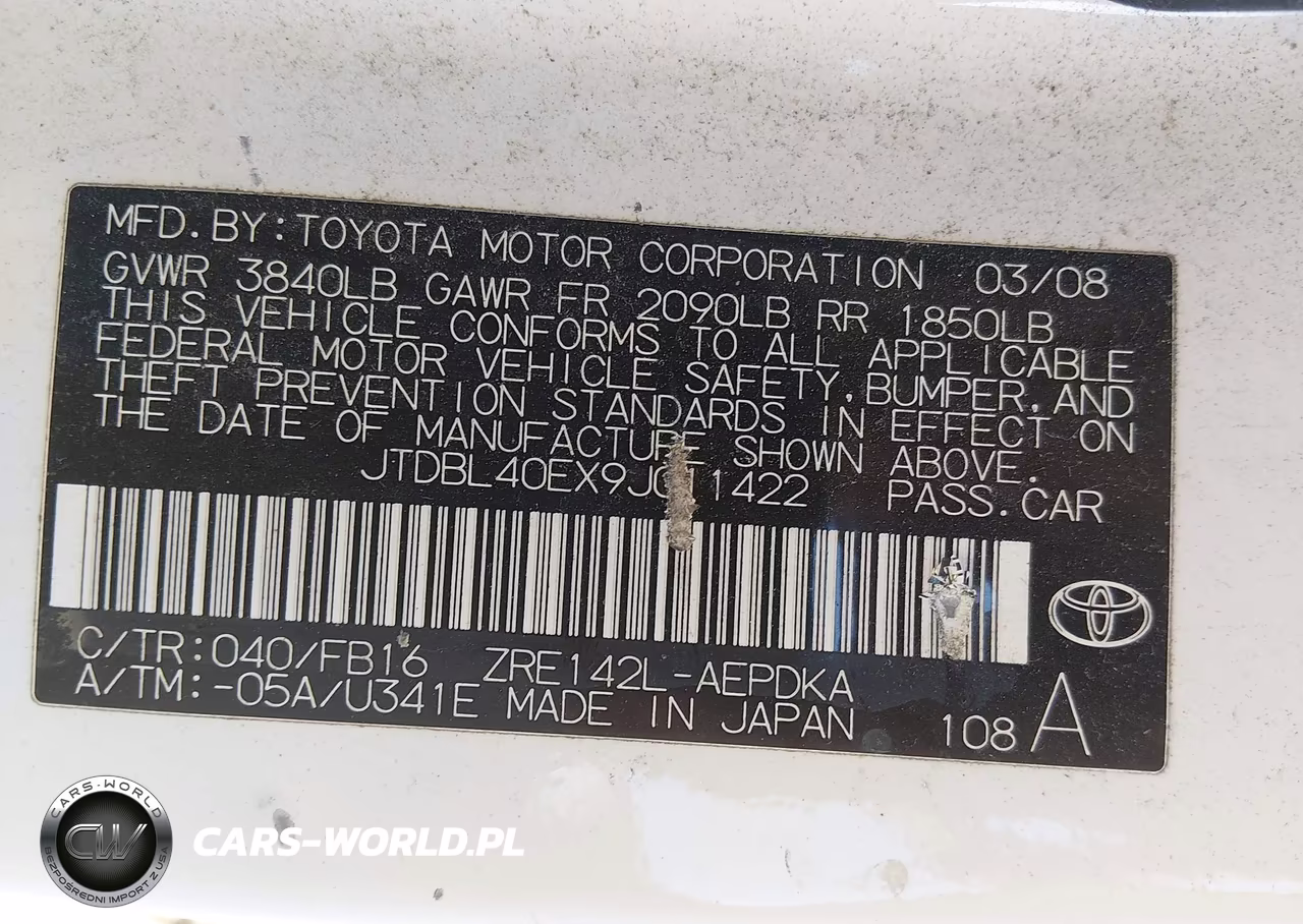 2009 Toyota Corolla Le VIN:JTDBL40EX9J011422 - 9