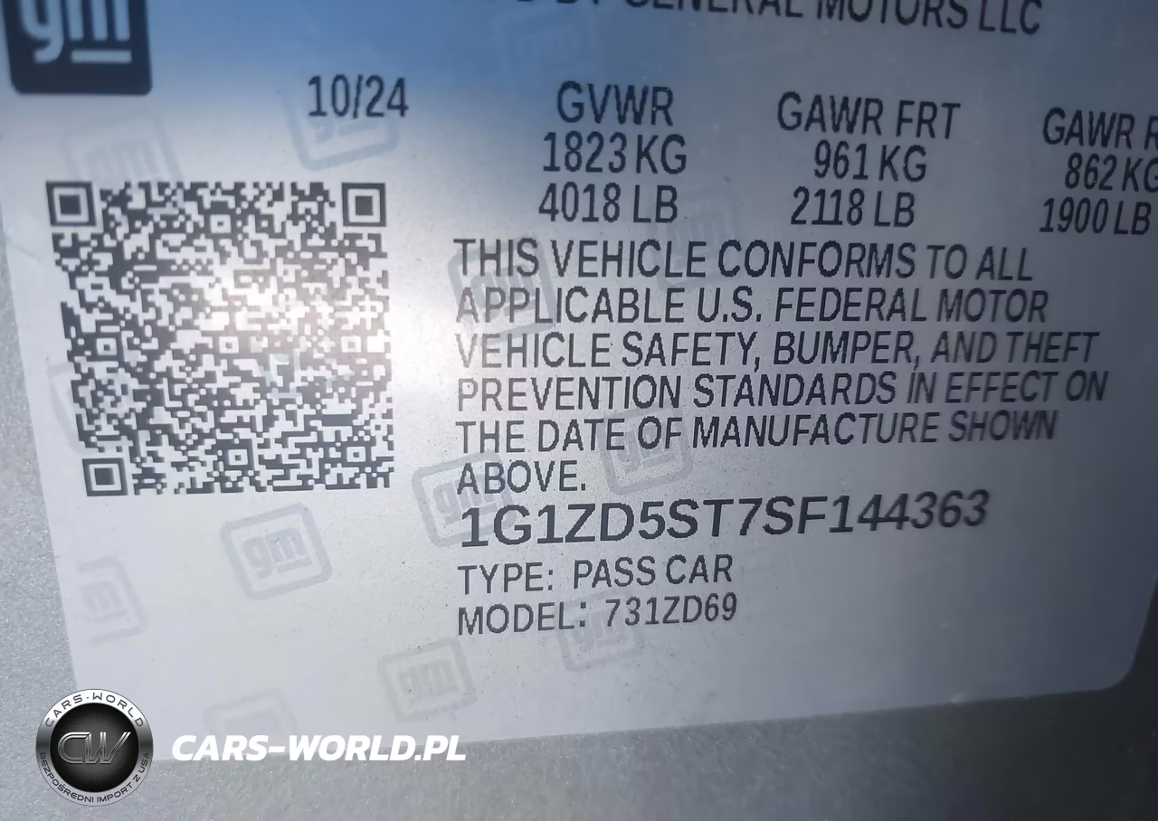 2025 Chevrolet Malibu Fwd 1Lt VIN:1G1ZD5ST7SF144363 - 9