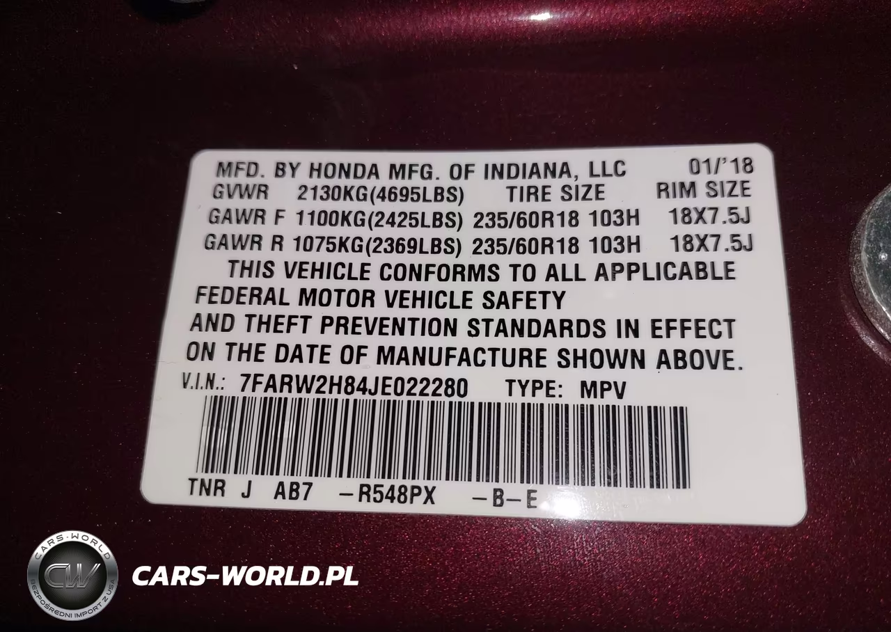 2018 Honda Cr-V Ex-L-Ex-L Navi VIN:7FARW2H84JE022280 - 9
