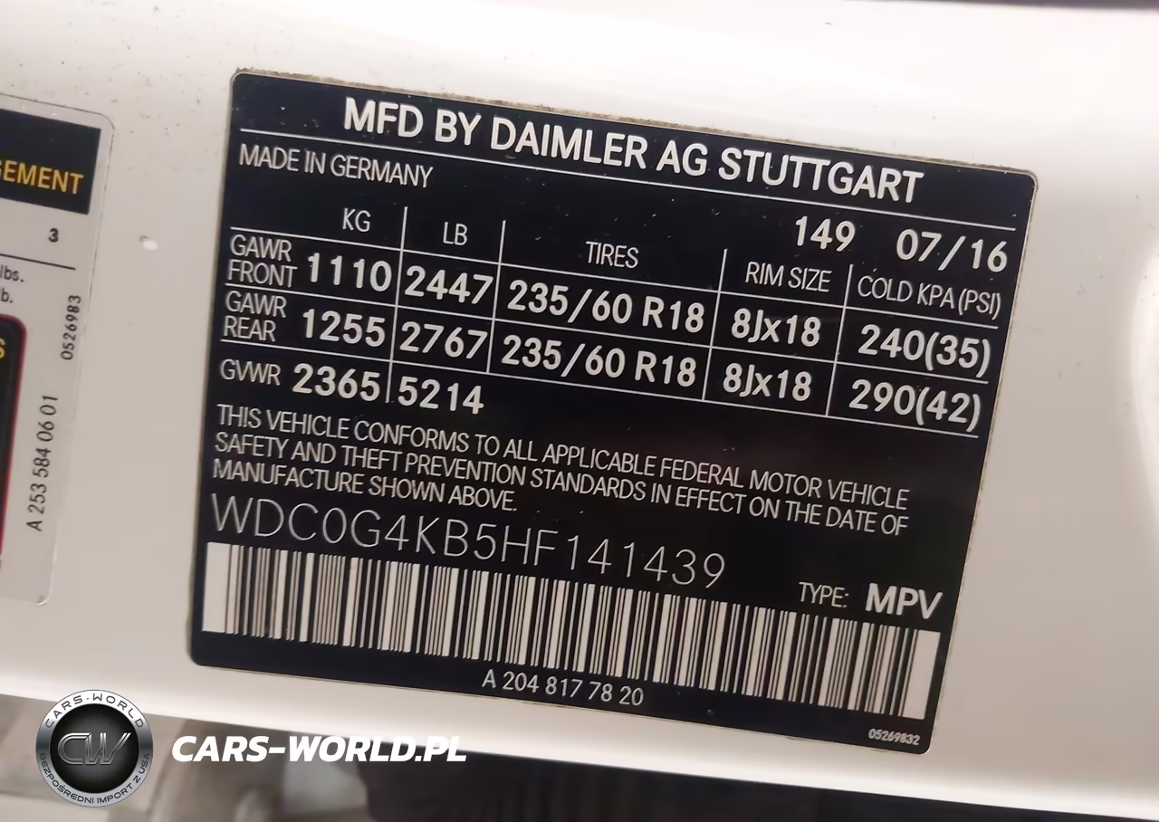 2017 Mercedes-Benz Glc 300 4Matic VIN:WDC0G4KB5HF141439 - 9