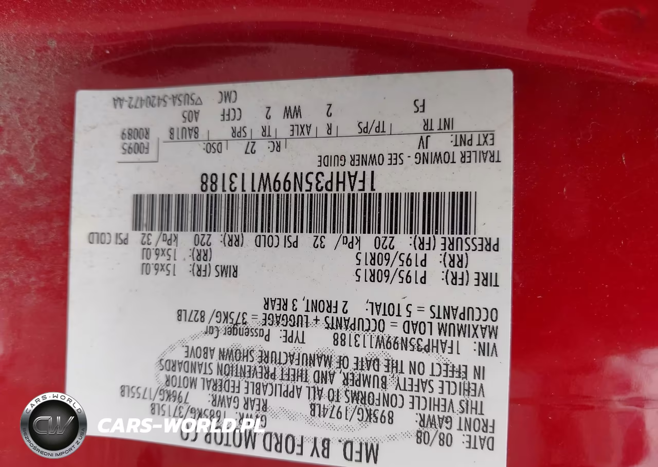 2009 Ford Focus Se VIN:1FAHP35N99W113188 - 9