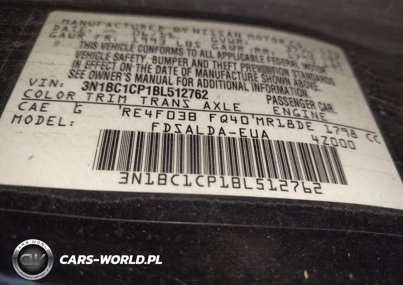 2011 Nissan Versa 1.8S VIN:3N1BC1CP1BL512762 - 9