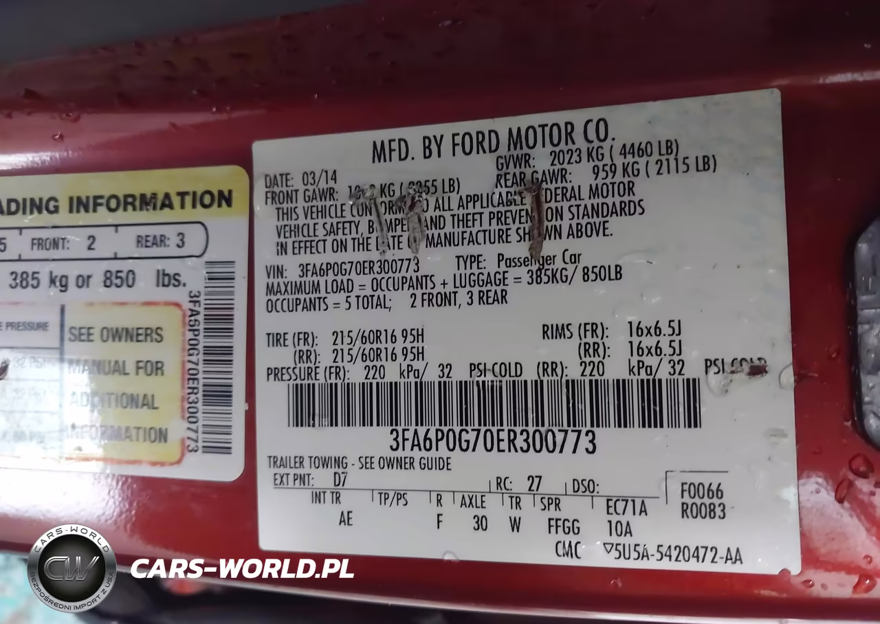 2014 Ford Fusion S VIN:3FA6P0G70ER300773 - 9