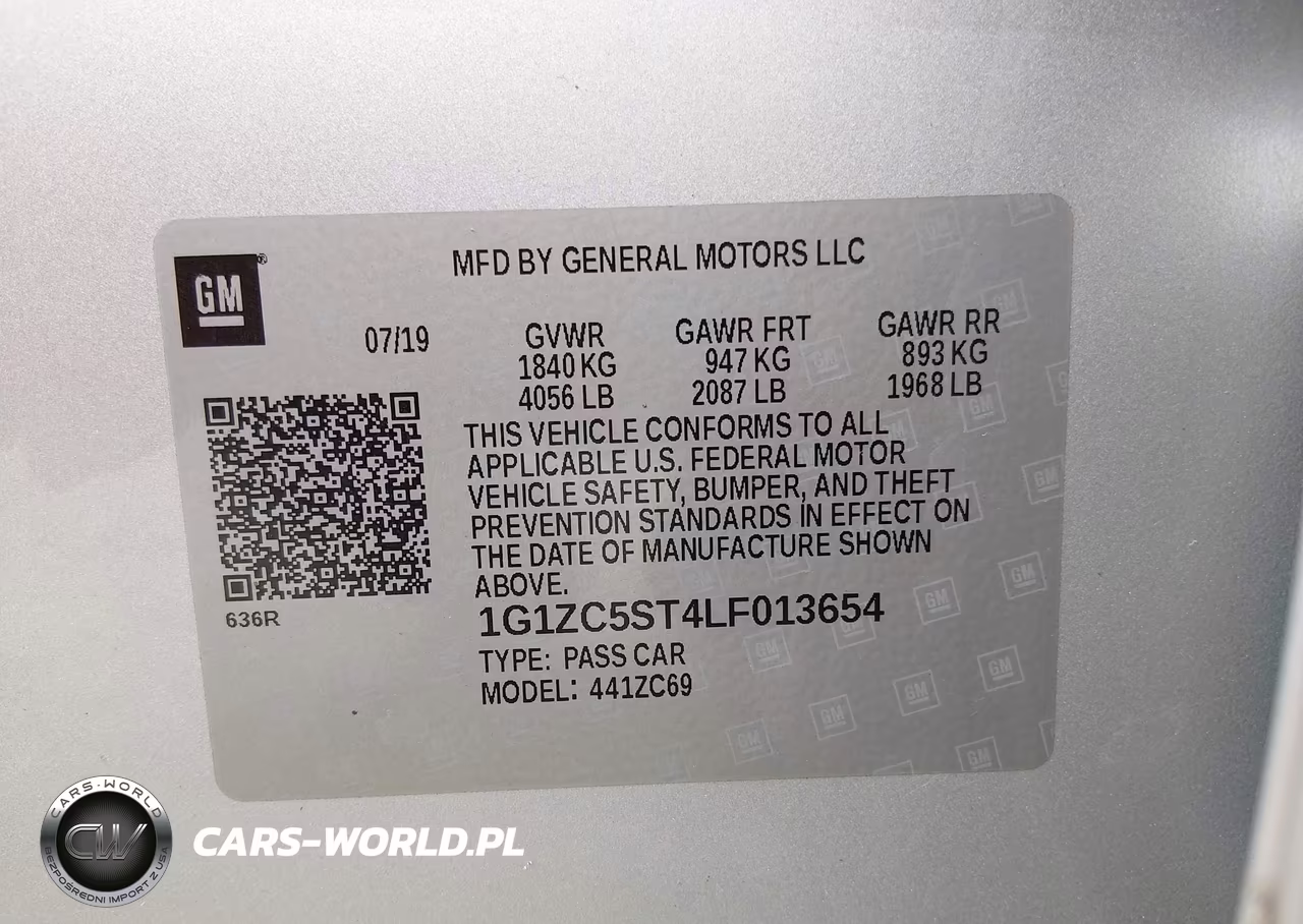2020 Chevrolet Malibu Fwd 1Fl VIN:1G1ZC5ST4LF013654 - 9