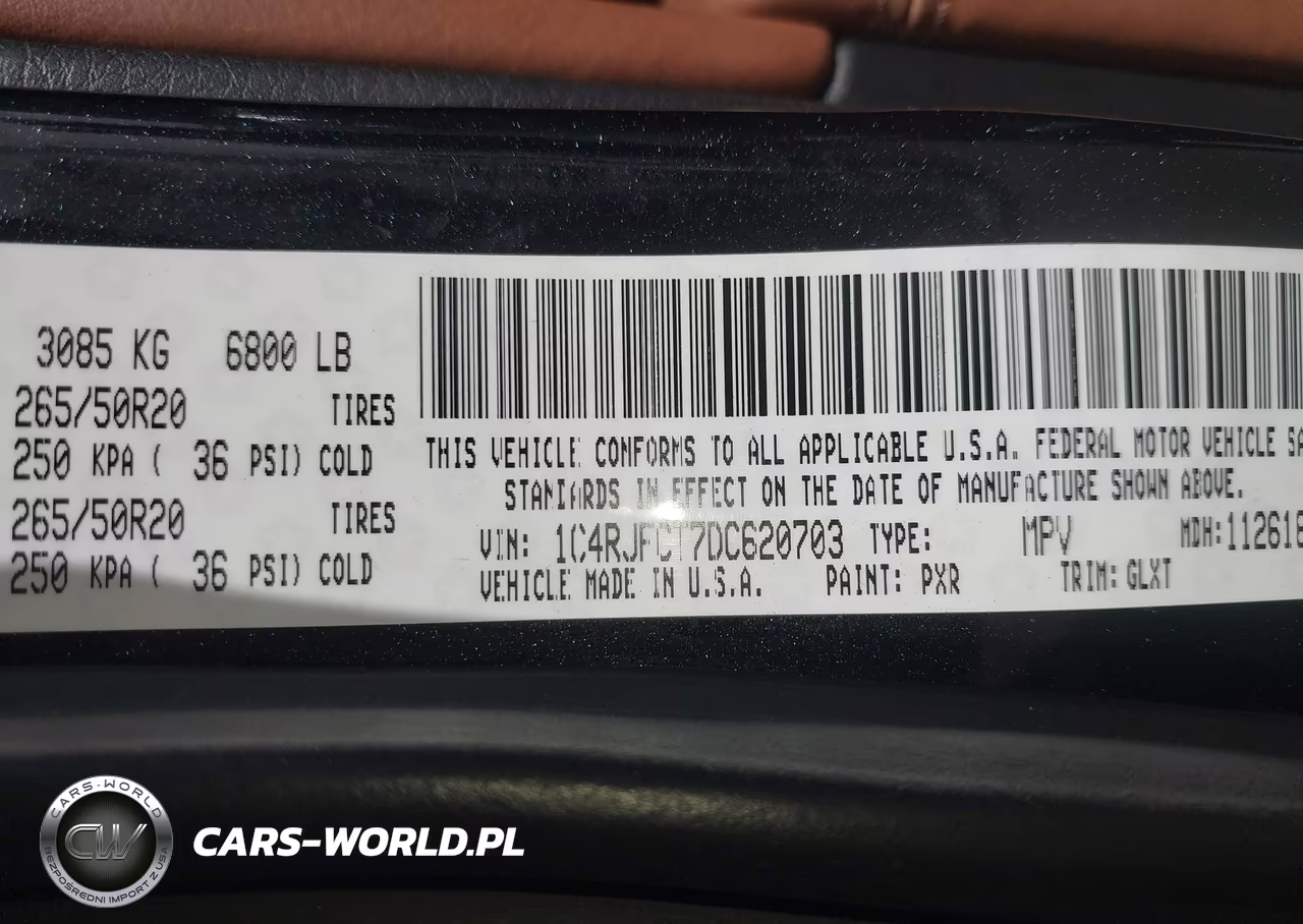 2013 Jeep Grand Cherokee Overland VIN:1C4RJFCT7DC620703 - 9
