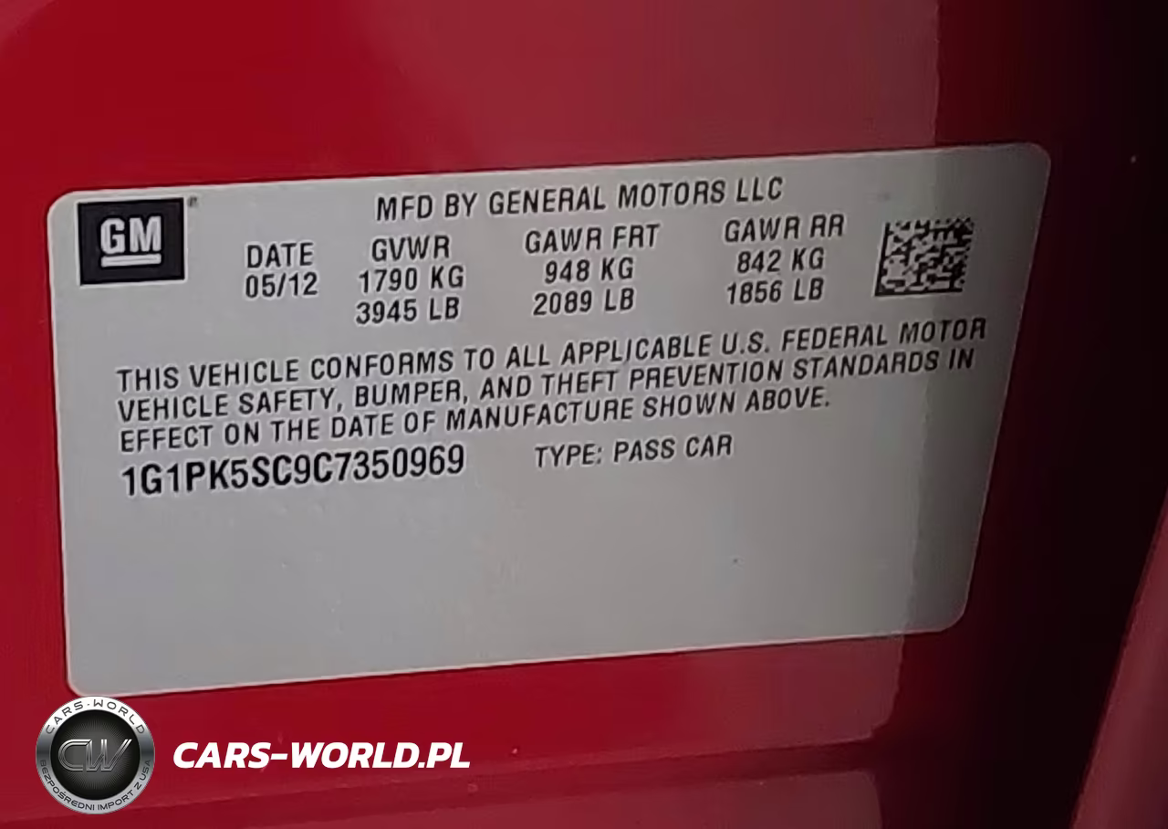 2012 Chevrolet Cruze Eco VIN:1G1PK5SC9C7350969 - 9