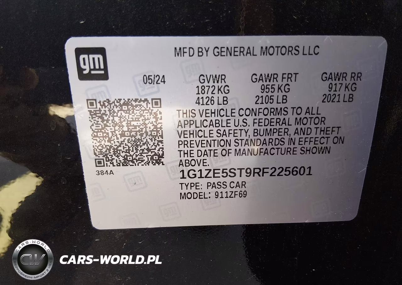 2024 Chevrolet Malibu Fwd 2Lt VIN:1G1ZE5ST9RF225601 - 9