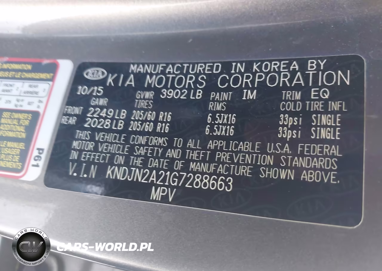 2016 Kia Soul VIN:KNDJN2A21G7288663 - 9