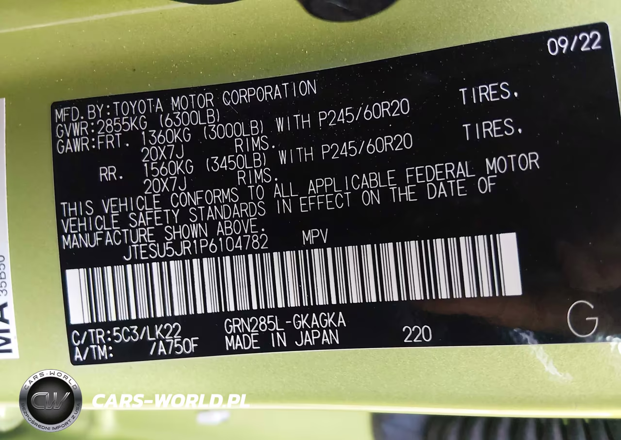 2023 Toyota 4Runner Trd Sport VIN:JTESU5JR1P6104782 - 9
