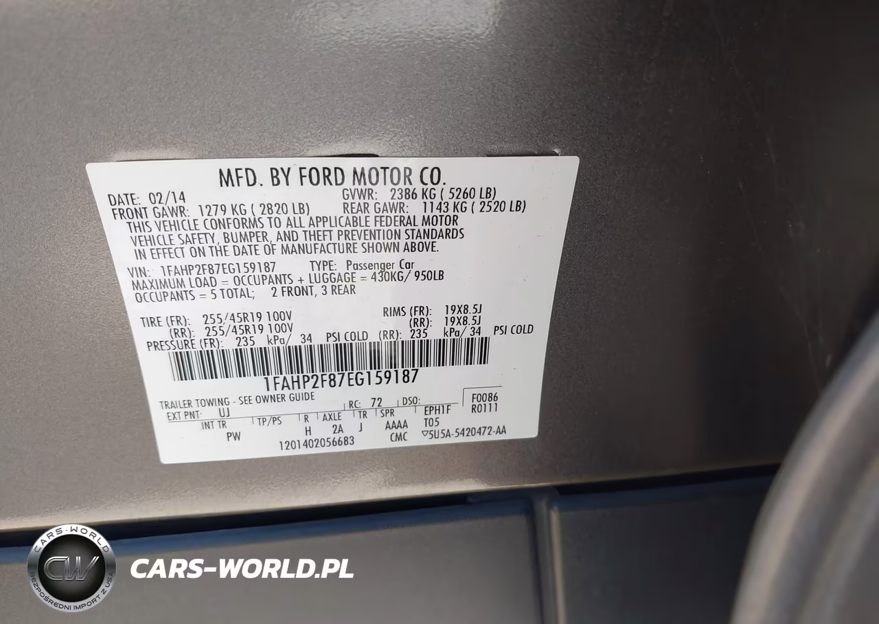 2014 Ford Taurus Limited VIN:1FAHP2F87EG159187 - 9