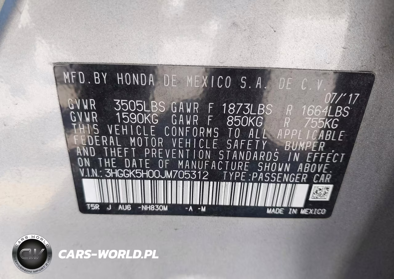 2018 Honda Fit Ex-L VIN:3HGGK5H00JM705312 - 9