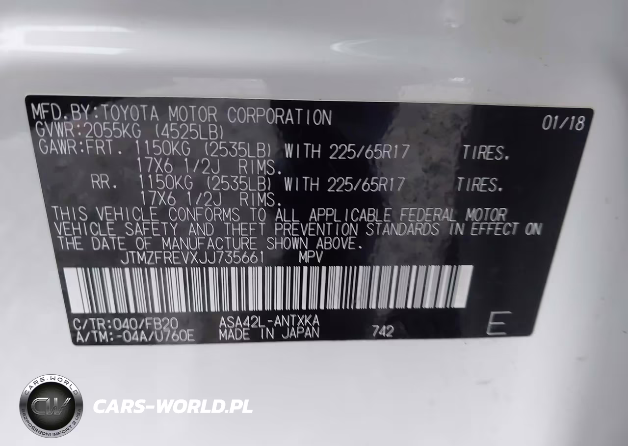 2018 Toyota Rav4 Le VIN:JTMZFREVXJJ735661 - 9