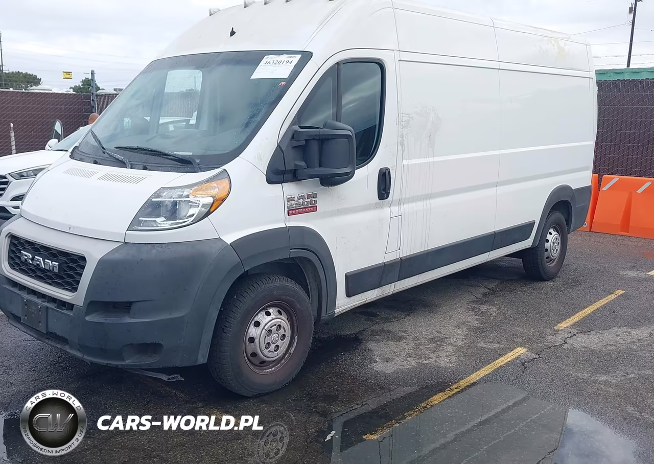 2021 Ram Promaster 2500 High Roof 159 Wb VIN:3C6LRVDG5ME554372 - 2