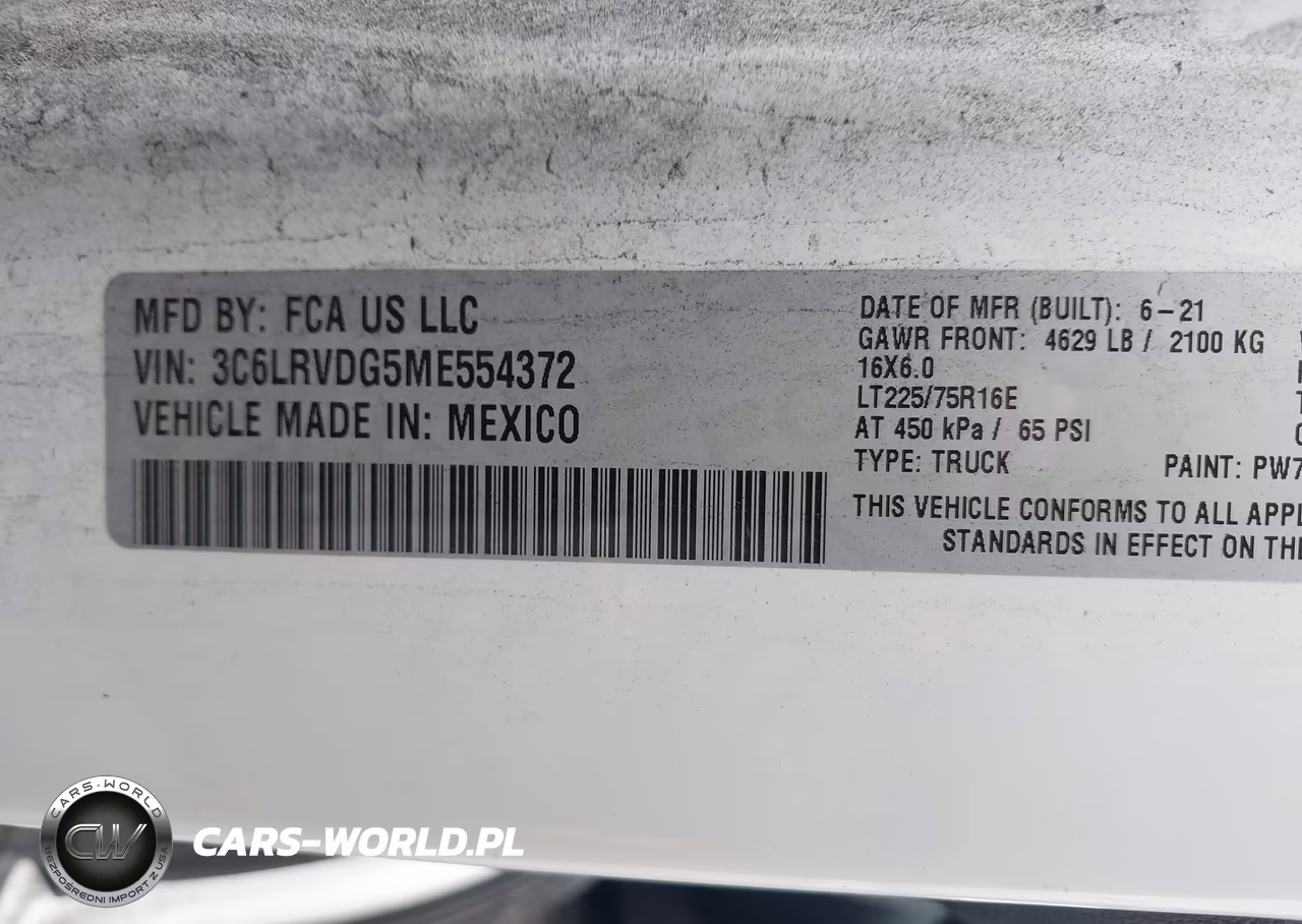 2021 Ram Promaster 2500 High Roof 159 Wb VIN:3C6LRVDG5ME554372 - 9