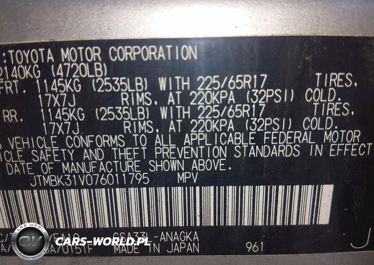2007 Toyota Rav4 Limited V6 VIN:JTMBK31V076011795 - 9