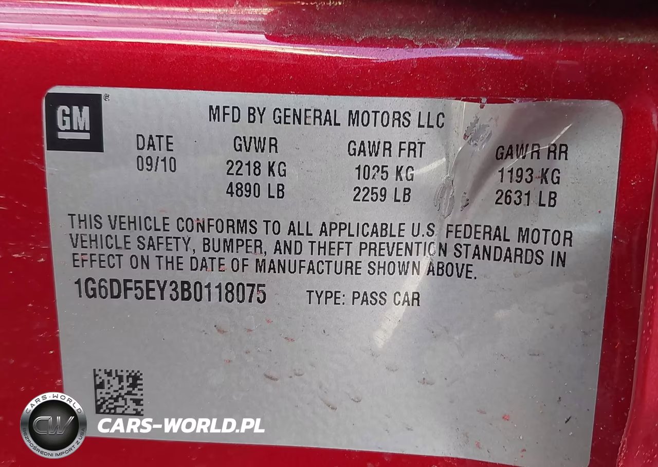 2011 Cadillac Cts Luxury VIN:1G6DF5EY3B0118075 - 9