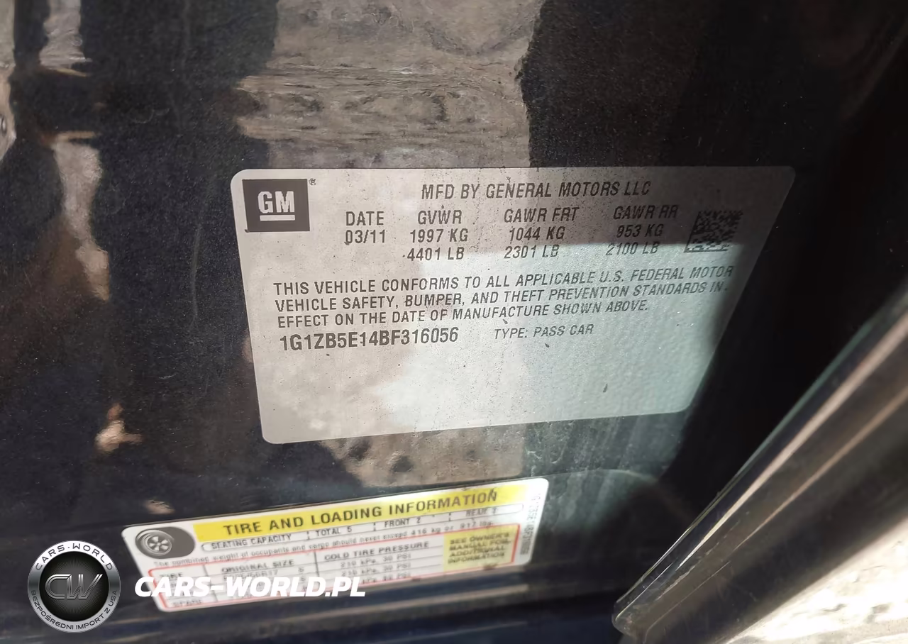 2011 Chevrolet Malibu Ls VIN:1G1ZB5E14BF316056 - 9