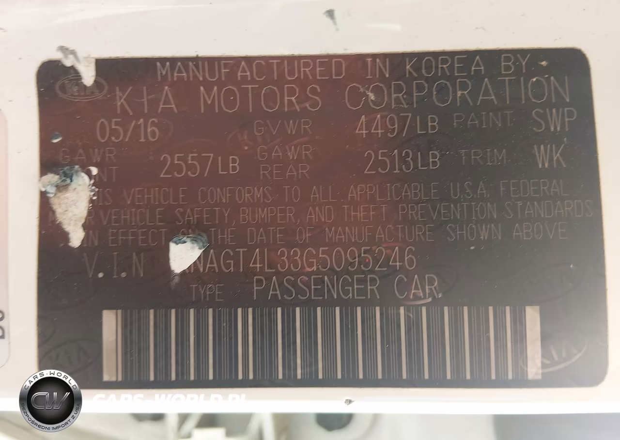 2016 Kia Optima Lx VIN:KNAGT4L33G5095246 - 9