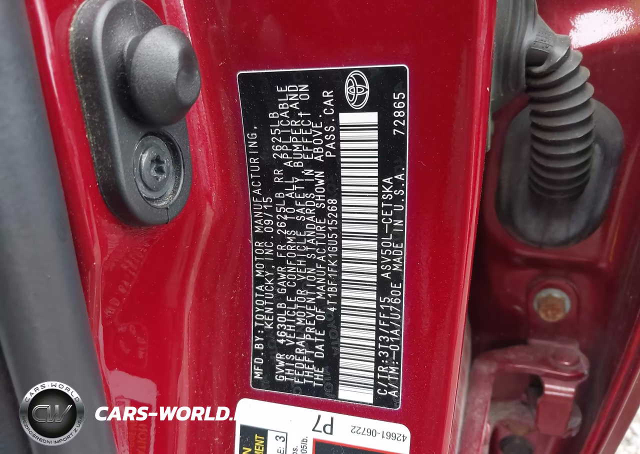 2016 Toyota Camry Se VIN:4T1BF1FK1GU515268 - 9