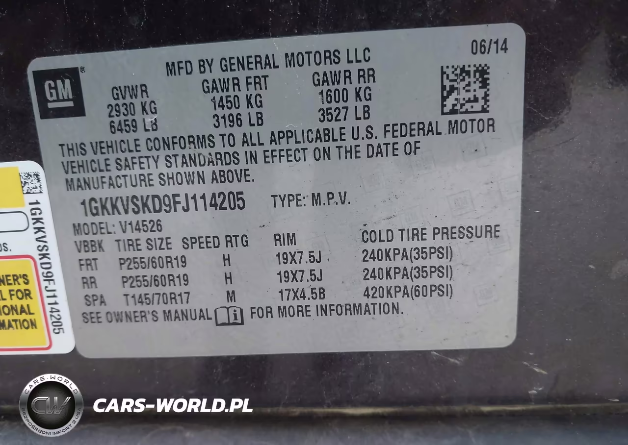 2015 GMC Acadia Slt-2 VIN:1GKKVSKD9FJ114205 - 9