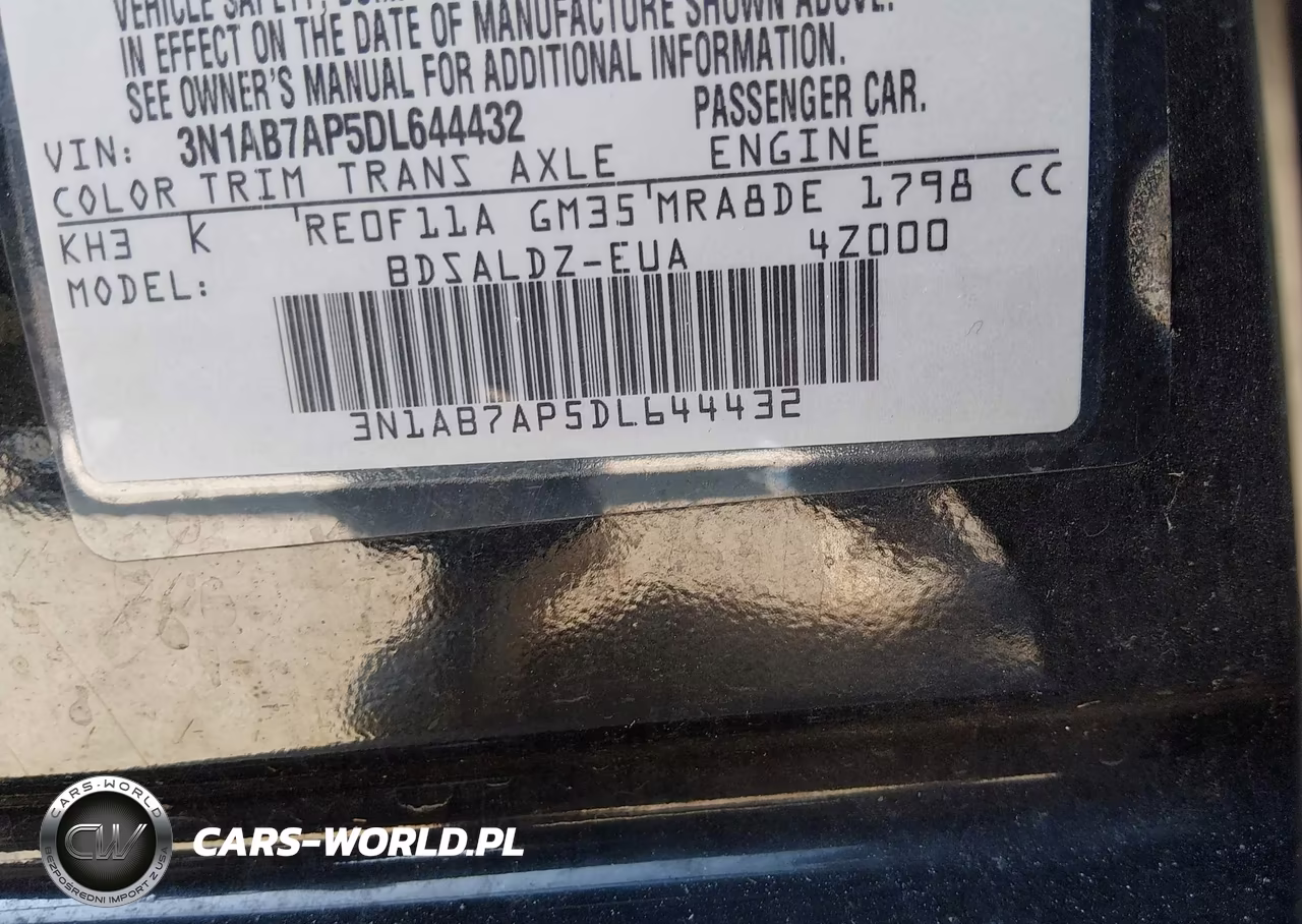 2013 Nissan Sentra Sv VIN:3N1AB7AP5DL644432 - 9