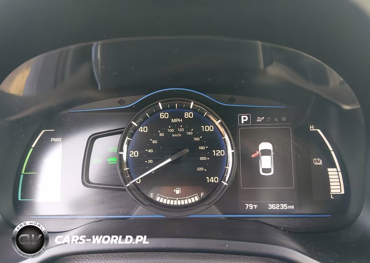 2018 Hyundai Ioniq Hybrid Blue VIN:KMHC65LC2JU100623 - 7