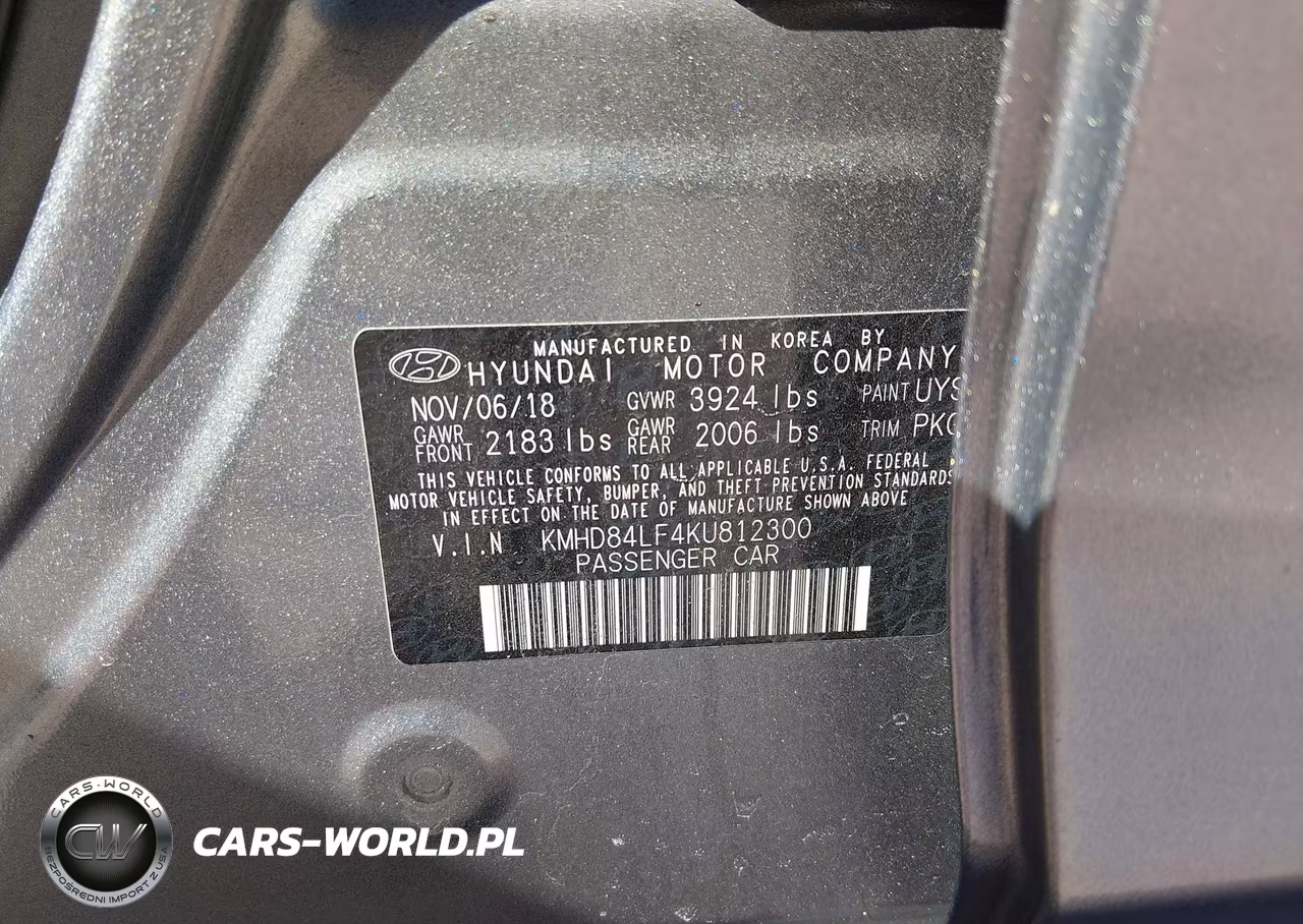 2019 Hyundai Elantra Value Edition VIN:KMHD84LF4KU812300 - 9