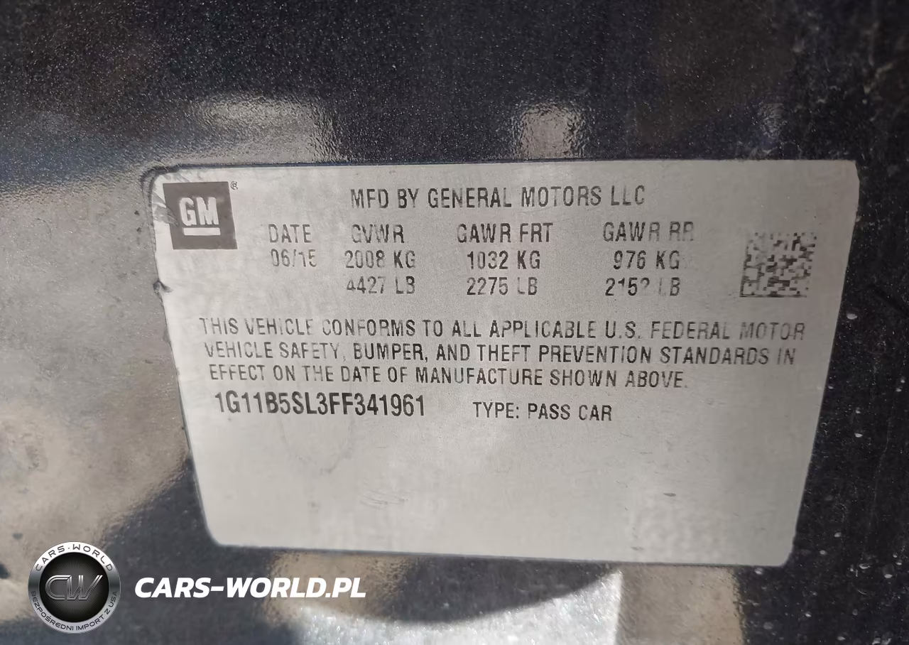 2015 Chevrolet Malibu Ls VIN:1G11B5SL3FF341961 - 9